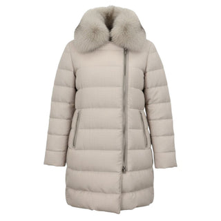 MooRER Giubbino trapuntato beige DILETTA