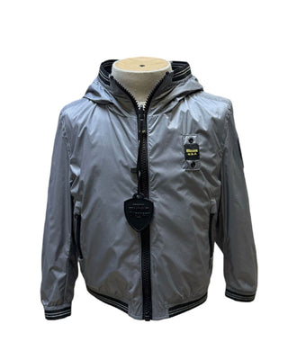 Blauer Giubbino con cappuccio 25SBLKC06443