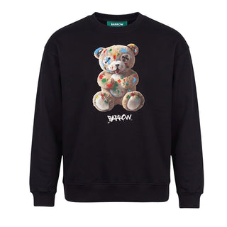 Barrow Felpa Girocollo Nera Con Teddy F6BWUASW040-110