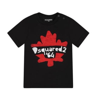Dsquared2 T-shirt girocollo con logo frontale DQ0830-D00XM
