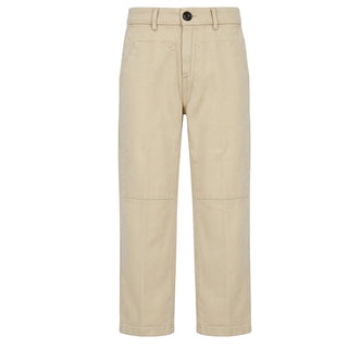 Emanuel Pris Pantaloni Beige In Twill EPT6308-10RB Per Bambino