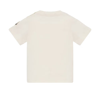 Moncler T-shirt Avorio Con Stampa L29518C00011-034 Per Neonato