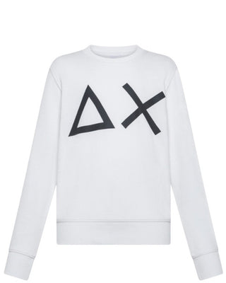 Sun68 Felpa Con Logo F35327 In Misto Cotone