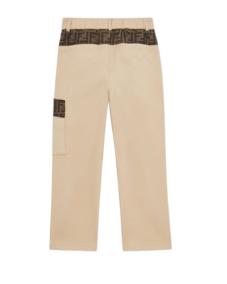 Fendi Pantaloni junior in gabardina stretch JMF508-ADEH