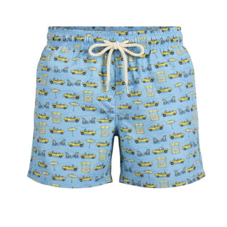 Mc2 Saint Barth Costume Jean Lighting Con Stampa Macchine JEA0004/01073L Per Bambino