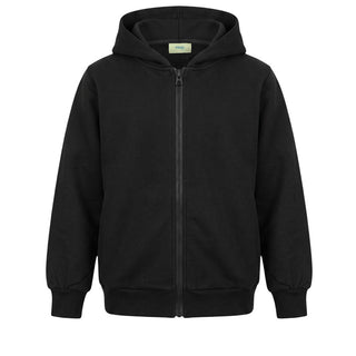 Fendi Felpa Nera Con Zip E Cappuccio Per Bambini JMH079