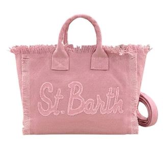 Mc2 Saint Barth Borsa Colette In Canvas Rosa Con Patch Logo COL0002/00652L