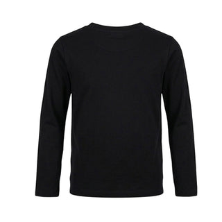 Daniele Alessandrini T-shirt Nera A Maniche Lunghe 1291M00203-NJ Per Bambino
