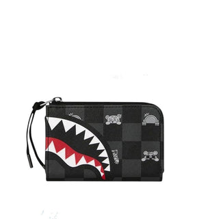 SPRAYGROUND Portafoglio GRAY PEEKING CHARACTER CHECK 910W8917NSZ