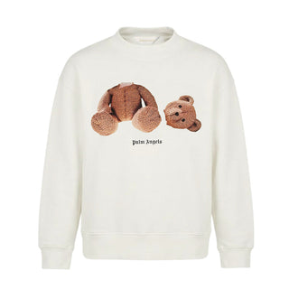 Palm Angels Felpa Avorio Con Teddy F6PAJBSW060/412 Per Bambini