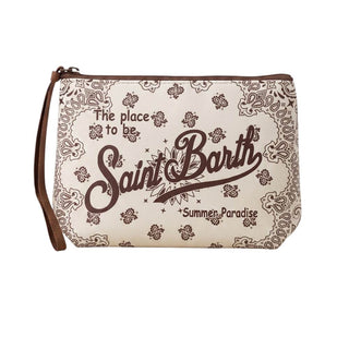 Mc2 Saint Barth Pochette Aline In Scuba Con Stampa Bandanna Marrone ALIN001/03131L
