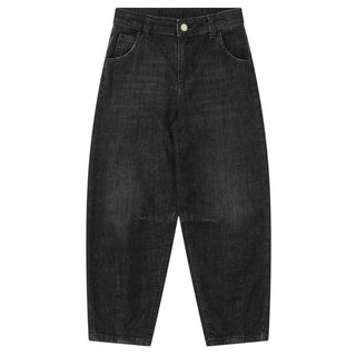 Please Jeans Baggy in denim nero PH31012G78