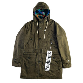 Equipe70 Parka verde modello Eskimo Maxi EUO01