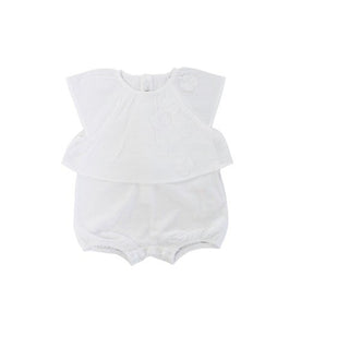 Il Gufo Pagliaccetto fiori applicati to176c0053 bottoni retro