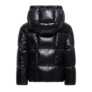 Moncler Giubbino nero Parana trapuntato con cappuccio K29541A00044