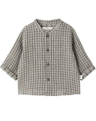 Teddy & Minou Camicia a quadri in cotone da neonato I24CI001G0000