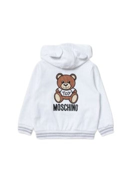 Moschino Felpa con zip e cappuccio MUF045 - Main Image