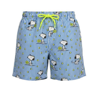 Mc2 Saint Barth Costume Jean A Righe Con Snoopy JEA0001/02665L Per Bambino