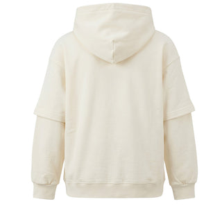 Disclaimer Felpa Oversize Avorio Con Cappuccio 26IDK59165A Per Bambino