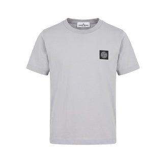 Stone Island T-shirt Grigia A Maniche Corte L2S162100003/V0064 Per Bambino