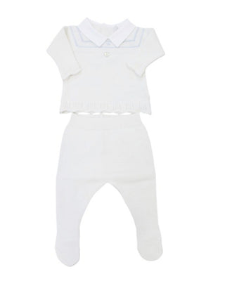 Doctor Kids Zweiteiliger Spielanzug dk1341 mit spitzem Kragen