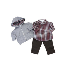 Aletta Completo 3 Pezzi rs333036 Con Bottoni Da Neonato