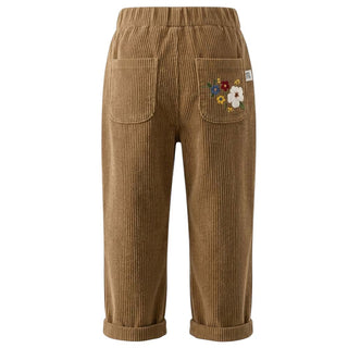 BLOOM Pantaloni Color Cammello In Velluto A Coste 138503/1 Per Bambina