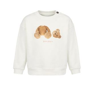 Palm Angels Felpa Avorio Con Teddy F6PANGSW191/412 Per Neonata
