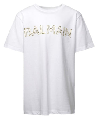 Balmain T-Shirt mit Rundhalsausschnitt BT8Q51-J0177