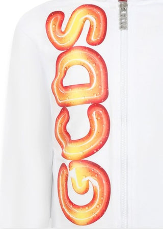 GCDS Felpa con zip e capppuccio DMF001