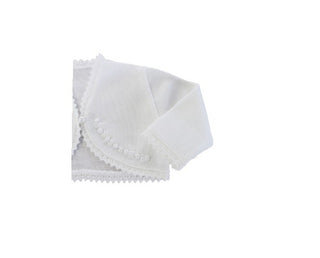 Ponto Por Ponto Cardigan Shrug 3/823 With Button Newborn