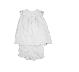 SeeRose-Zeremonienkleid MIT CULOTTA-Olimpia-Weste mit Knöpfen auf der Rückseite