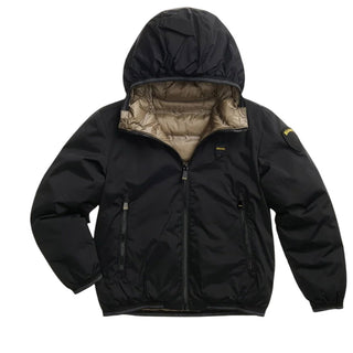 Blauer Giubbino Reversibile Con Cappuccio 26WBLKC06278-999FA Donald Jr Per Bambino