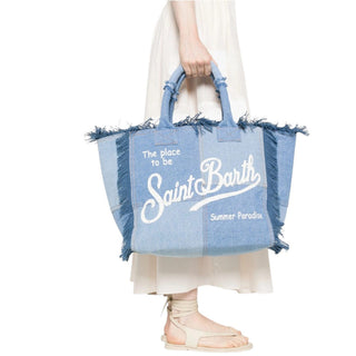 Mc2 Saint Barth Borsa Vanity In Denim Patchwork VANI001/00402L