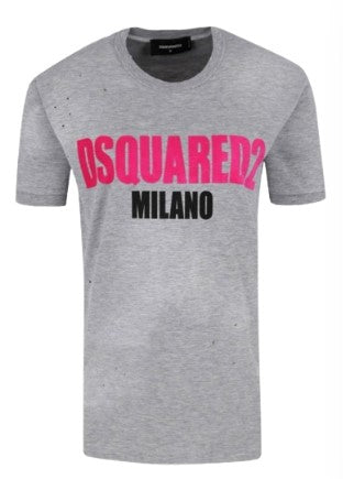 Dsquared2 Crewneck T-shirt with front logo S74GD0432