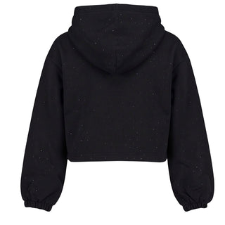 Disclaimer Felpa Nera Con Strass 26IDK59264N Per Bambina