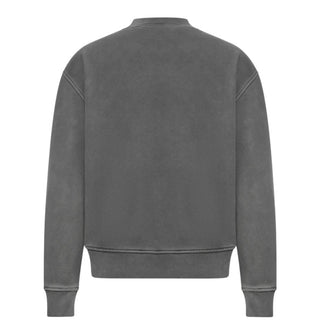 Palm Angels Felpa grigia girocollo con logo PMBA08HF25FLE0030703