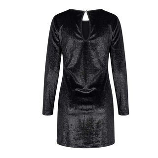 Patrizia Pepe Abito In Velluto Lurex Nero 7A0052/J0065-K103 Per Bambina