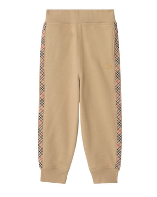 Burberry Pantaloni jogger con finiture Check 8108052