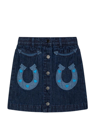 Stella Mccartney Gonna in denim da bambina TV7A31-Z0153