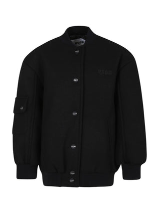 Msgm Giubbino bomber in panno F4MSJGBO102