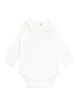 Tartine et Chocolat Body a maniche lunghe con ruches TT11041