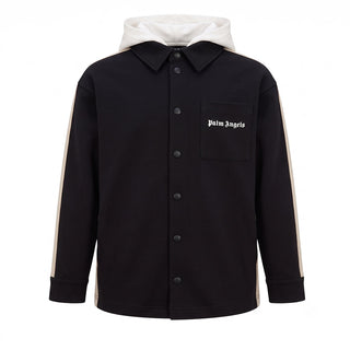 Palm Angels Giacca Nera Con Cappuccio F6PAJBSI021/110 Per Bambino