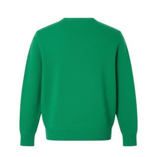 Mc2 Saint Barth Maglia verde in misto lana con Mickey Mouse e Minnie PRC0001 10218E