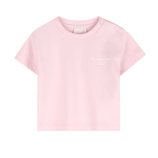 Givenchy T-shirt Rosa A Maniche Corte Per Neonata H31184/44Z