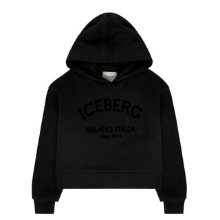 Iceberg Felpa in cotone con cappuccio e logo MFICE6336J