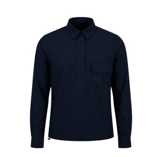 Nine:inthe:morning Camicia Blu Navy In Popeline Per Bambino 9JS26-JMR03B