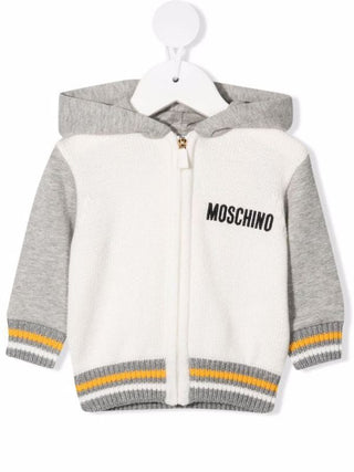Moschino Pullover mit Reißverschluss und Kapuze MUW00O
