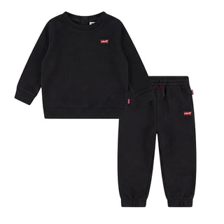 Levis Tuta Nera In Cotone Per 6EP012-G52 Neonato