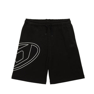 Diesel Bermuda in felpa con ricamo Oval D J02273-0GYCJ